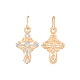 Крест христианский Кр017-01 золото Полновесный