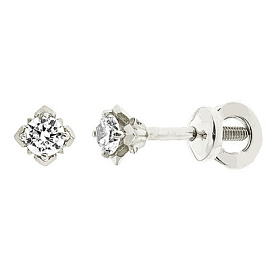 Серьги пусеты С-337б-au золото