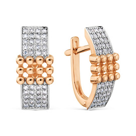 Серьги Т14702В166 золото