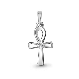 Крест декоративный 22938А.5 серебро
