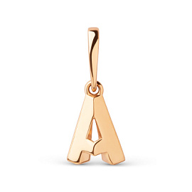 Подвеска буква 106868-1000 золото Буква А
